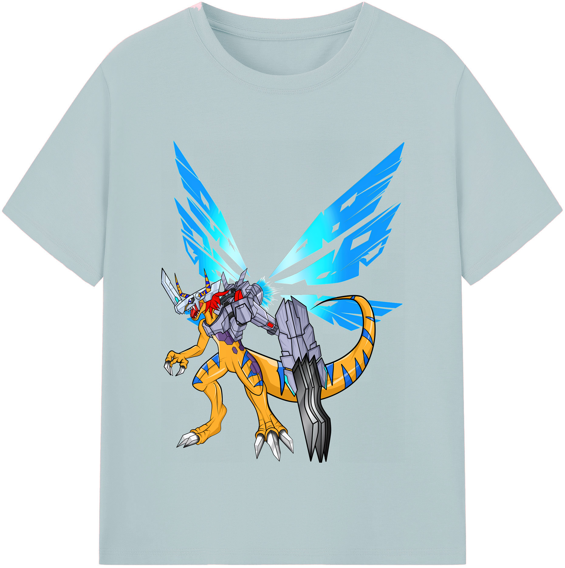 （画像用） Digimon デジタルモンスター/デジモン 綿100％半袖Tシャツ（フロントプリント）